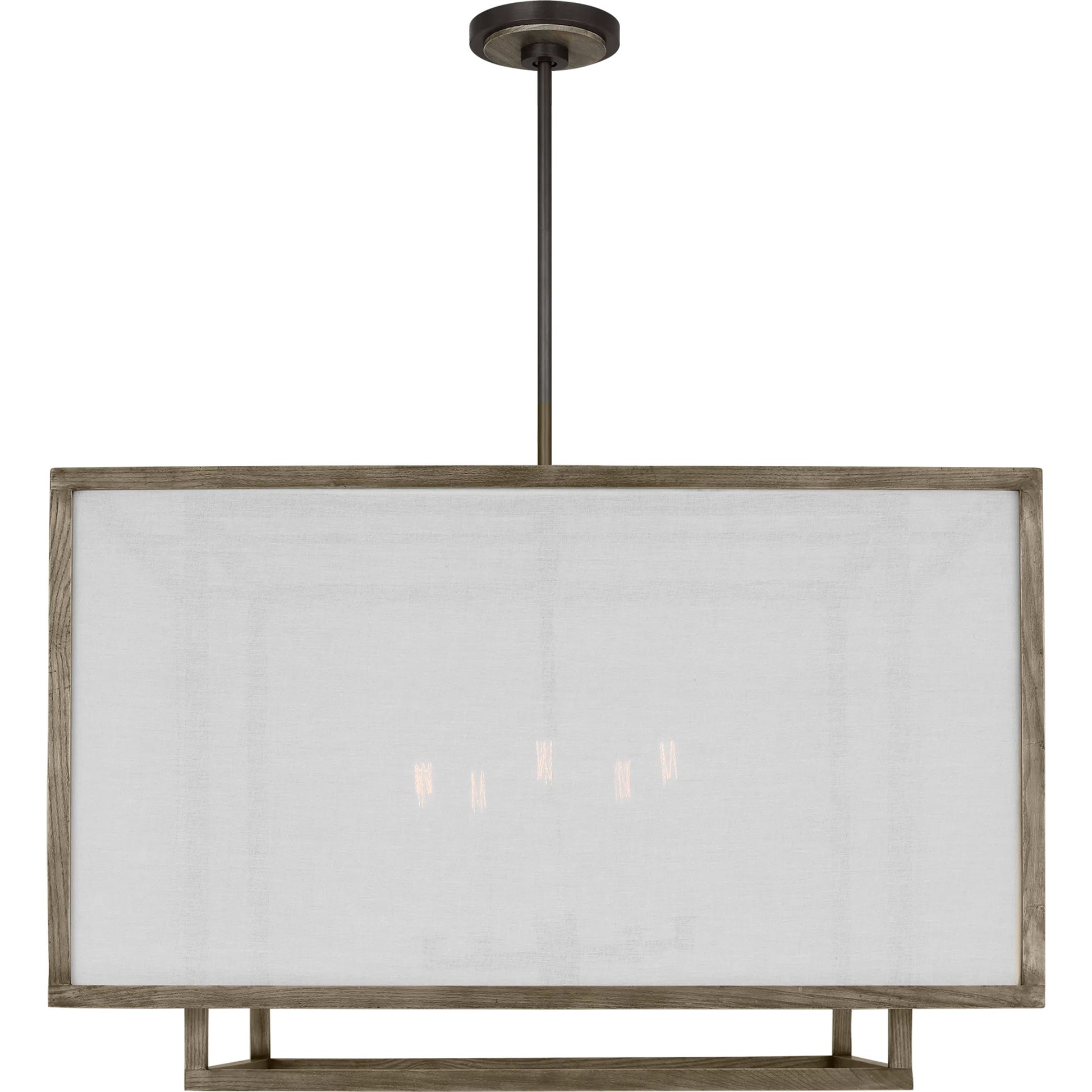 Brockway Extra Large Lantern by Visual Comfort & Co. in weathered oak wood. Made from unique in a unique style.