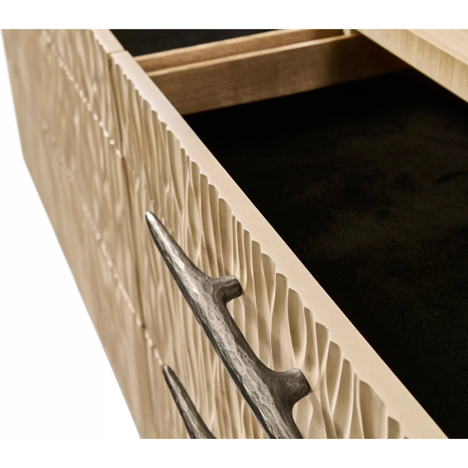 Water Clapotis Danish Cord Double Dresser by Jonathan Charles in beige. Made from unique in a transitional style.
