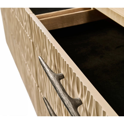 Water Clapotis Danish Cord Double Dresser by Jonathan Charles in beige. Made from unique in a transitional style.