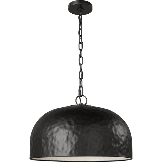 Buckner Pendant by Visual Comfort & Co. in aged iron. Made from steel in a modern style.