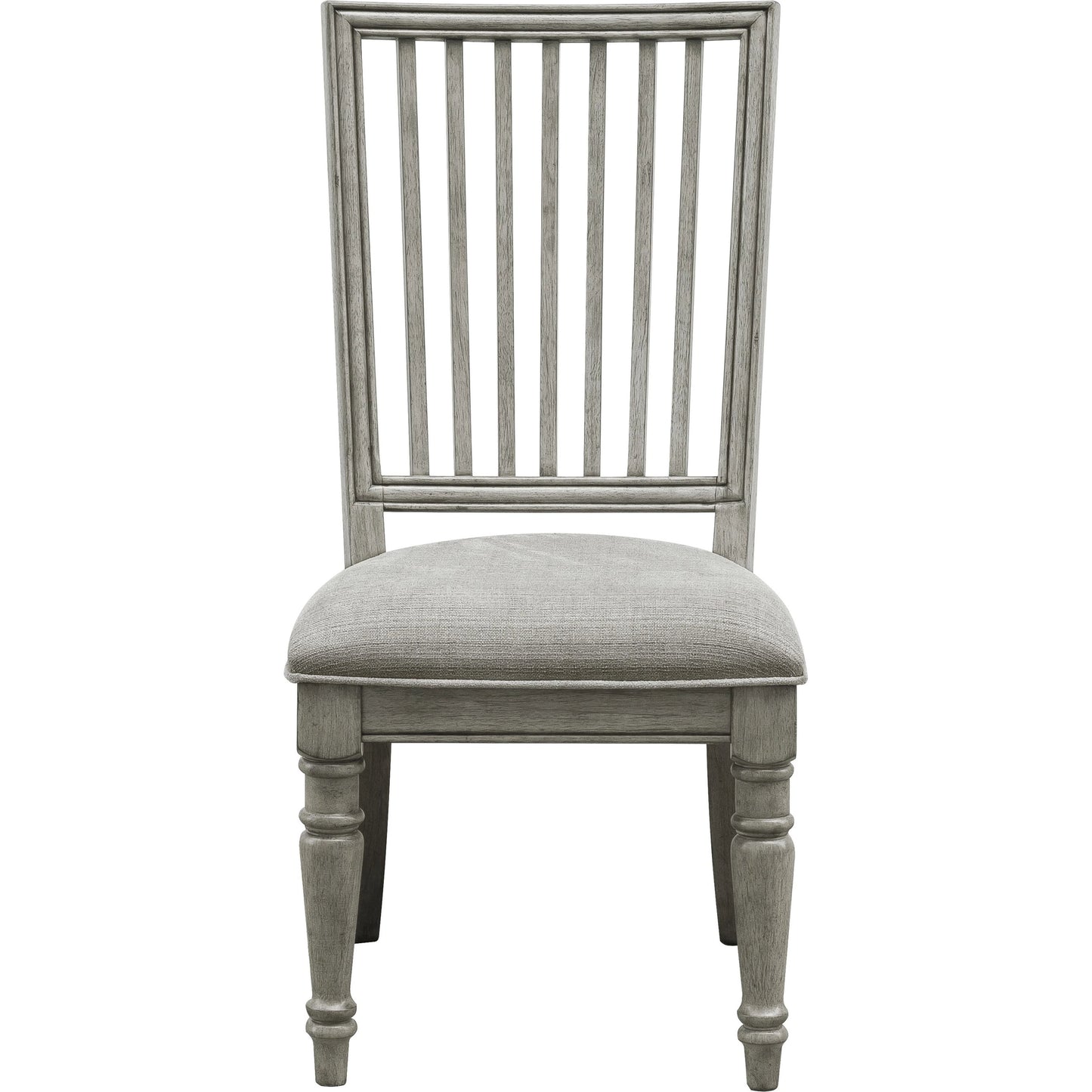 002 SI-2155616 | Additional Silo | Madison Ridge Side Chair (Set of 2) by Pulaski Furniture in bluff grey. Made from asian hardwood, oak veneers, fabric in a traditional style.