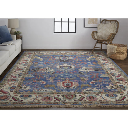 Beall Traditional Oriental Rug - 6708F by Feizy in blue, red. Made from wool in a unique style.