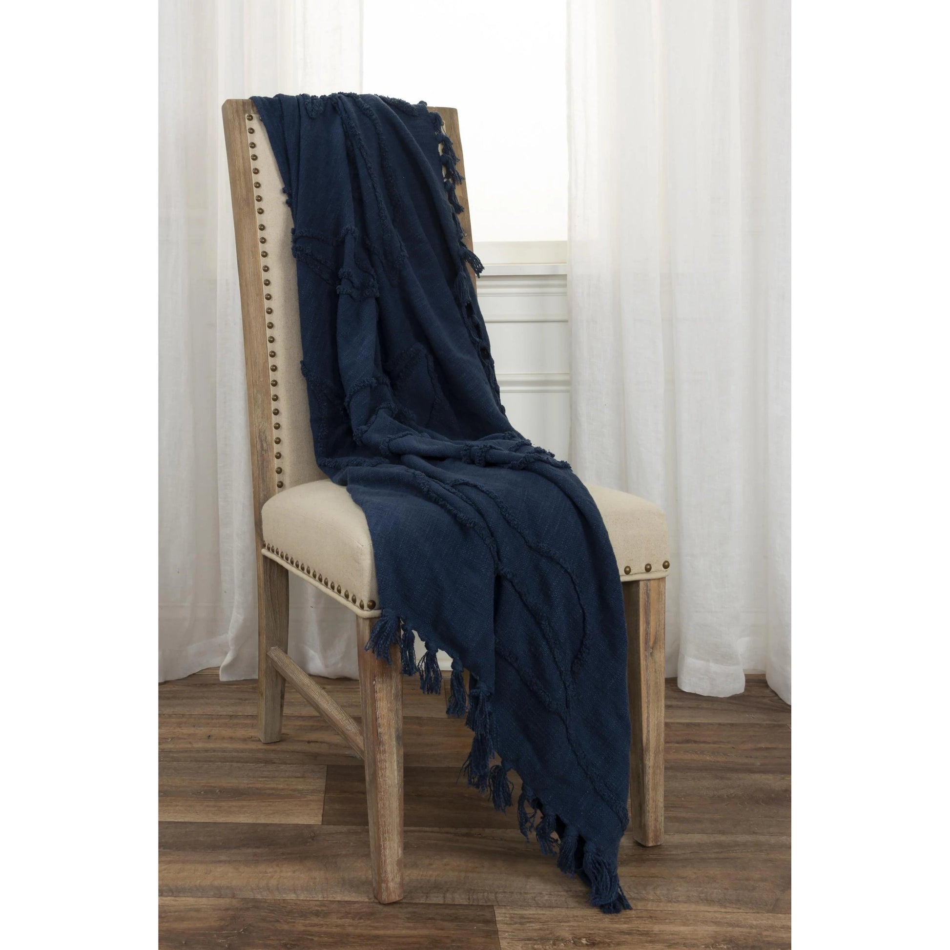 Silverdale Throw by HedgeApple Essentials. Made from woven textured cotton in a modern style.