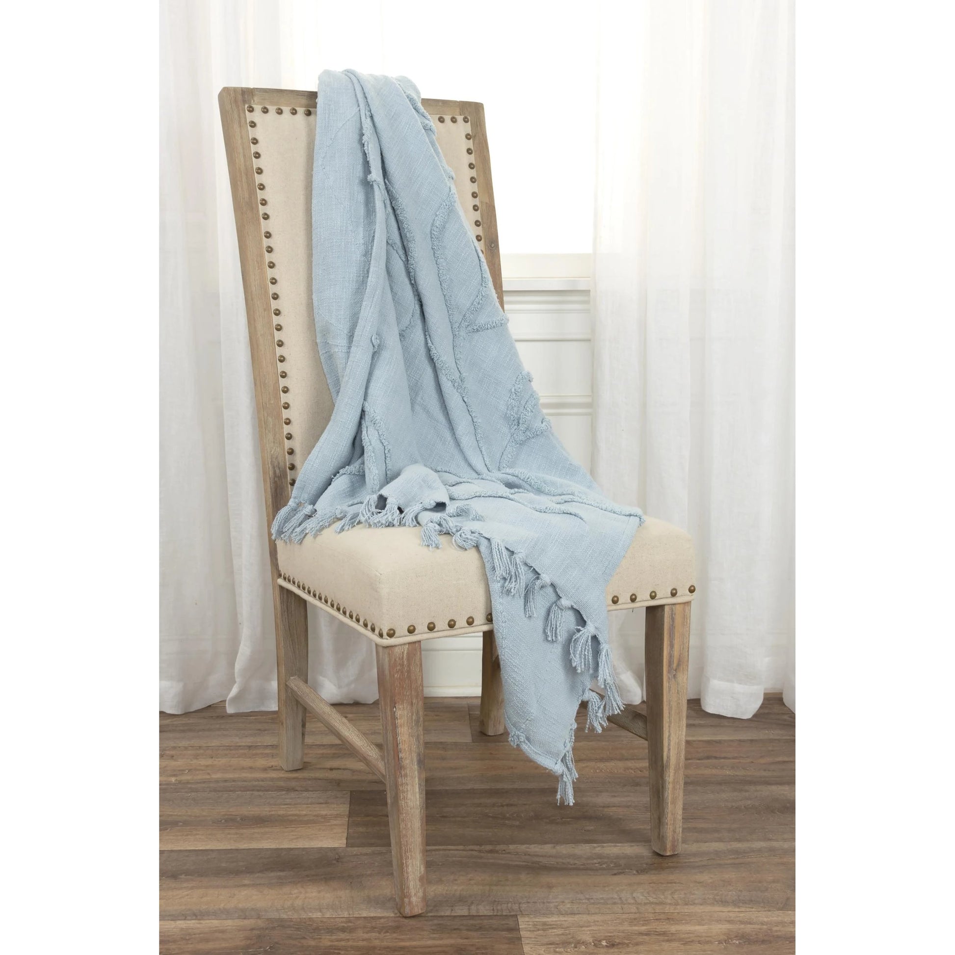 Silverdale Throw by HedgeApple Essentials. Made from woven textured cotton in a modern style.