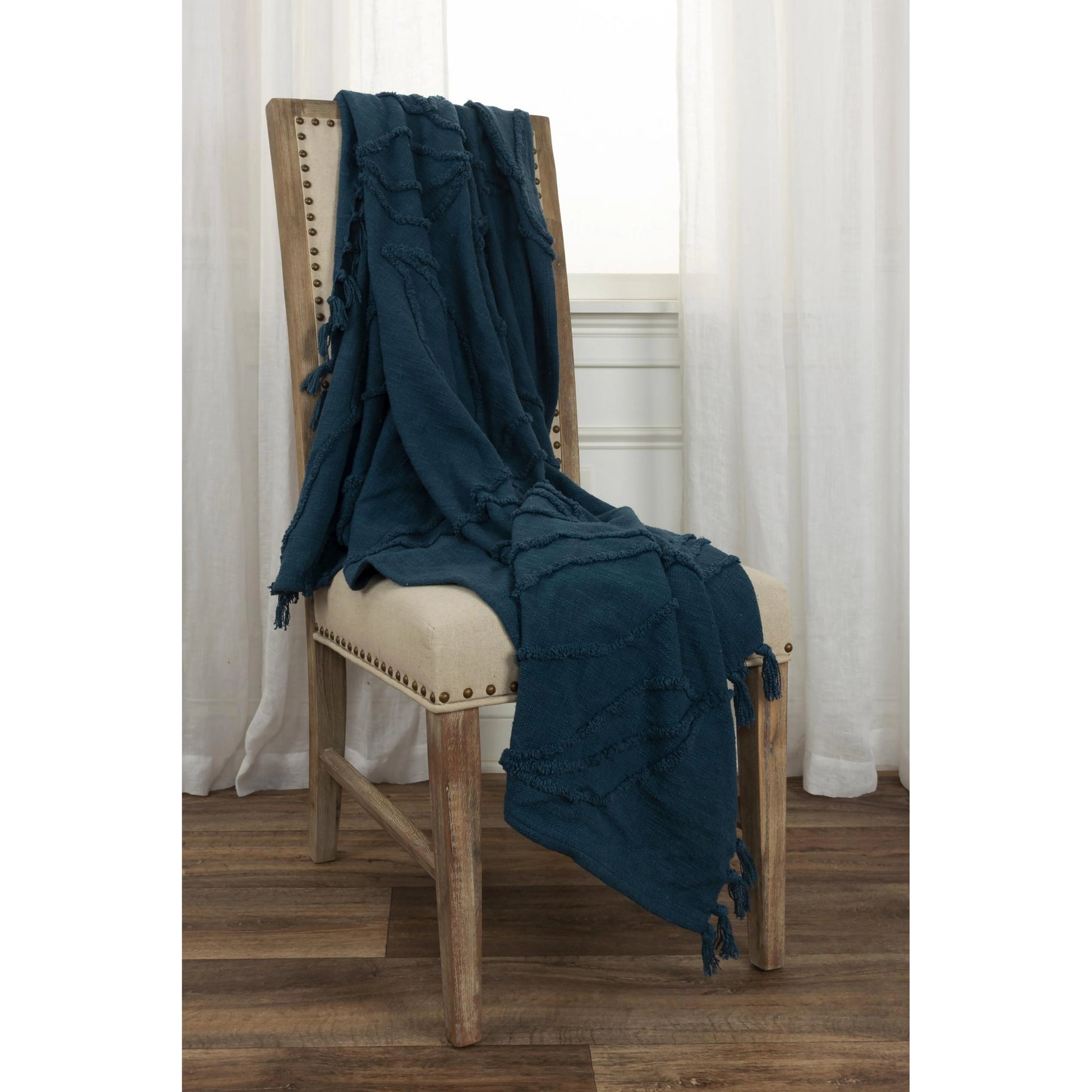 Silverdale Throw by HedgeApple Essentials. Made from woven textured cotton in a modern style.