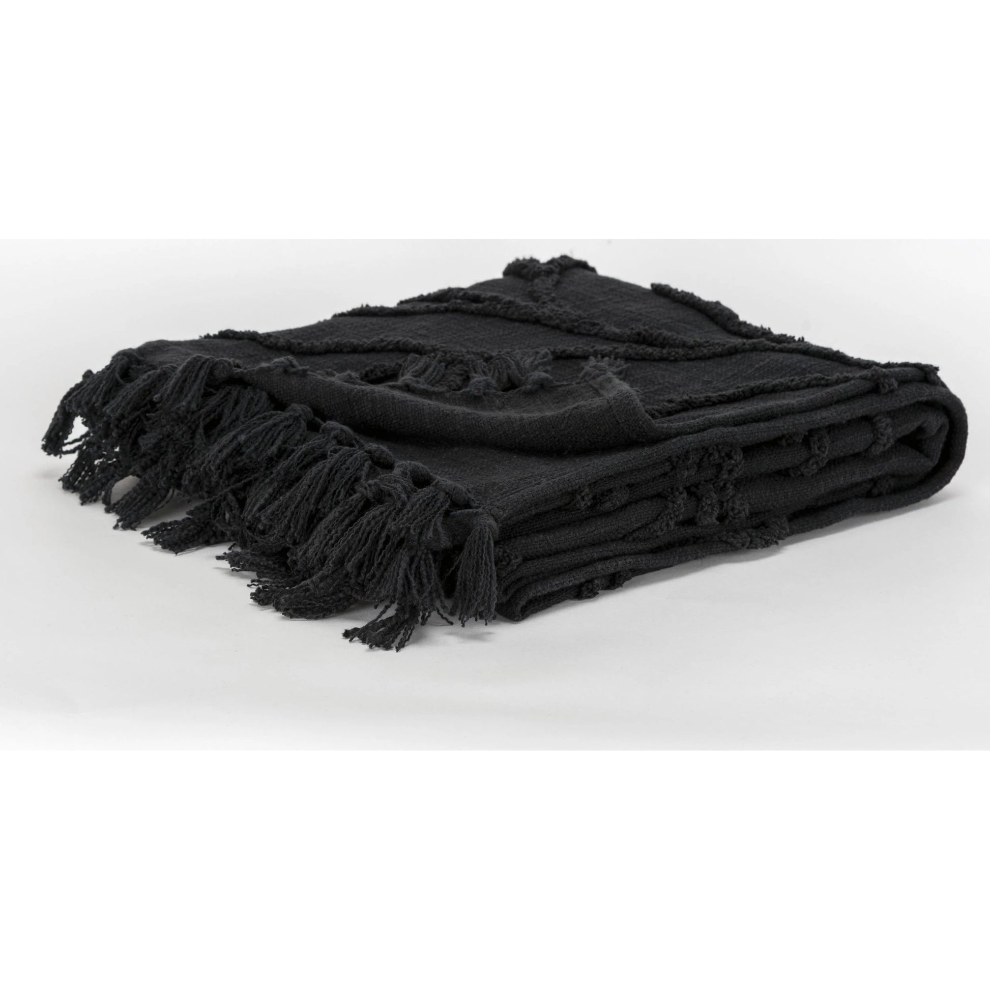 Silverdale Throw by HedgeApple Essentials. Made from woven textured cotton in a modern style.