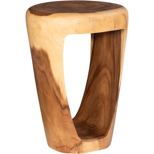 Chamcha Wood Pedestal by Phillips Collection in brown. Made from wood in a eclectic & global style.