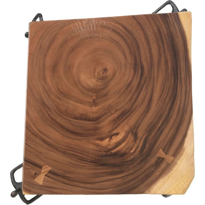 Atlas Side Table Chamcha Wood, Natural by Phillips Collection in natural. Made from unique in a eclectic & global style.