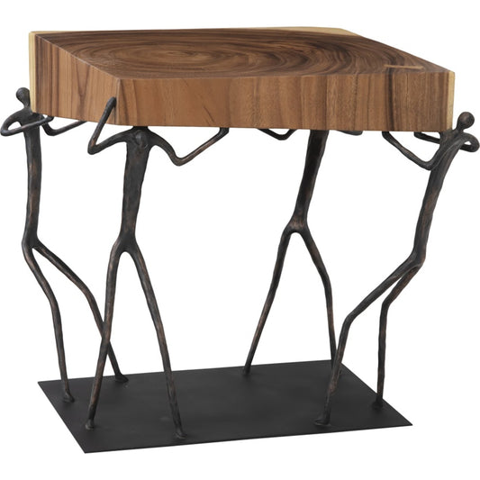 Atlas Side Table Chamcha Wood, Natural by Phillips Collection in natural. Made from unique in a eclectic & global style.