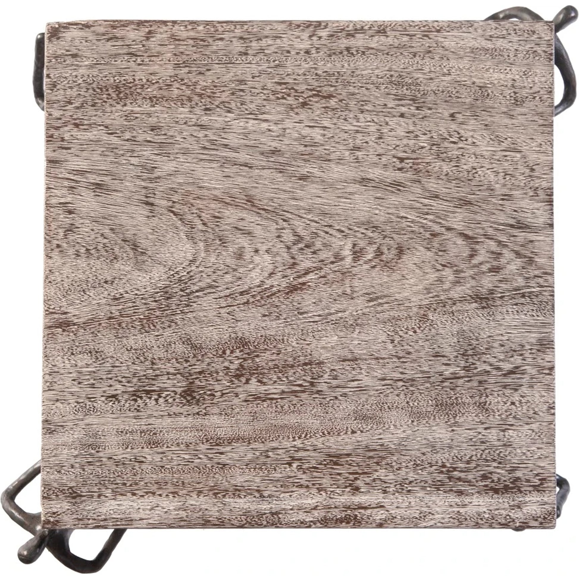 Atlas Side Table Chamcha Wood, Gray Stone by Phillips Collection in gray, black and gray. Made from wood, chamcha in a eclectic & global style.