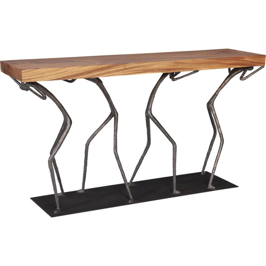 Atlas Console Table by Phillips Collection. Made from wood, chamcha in a eclectic & global style.
