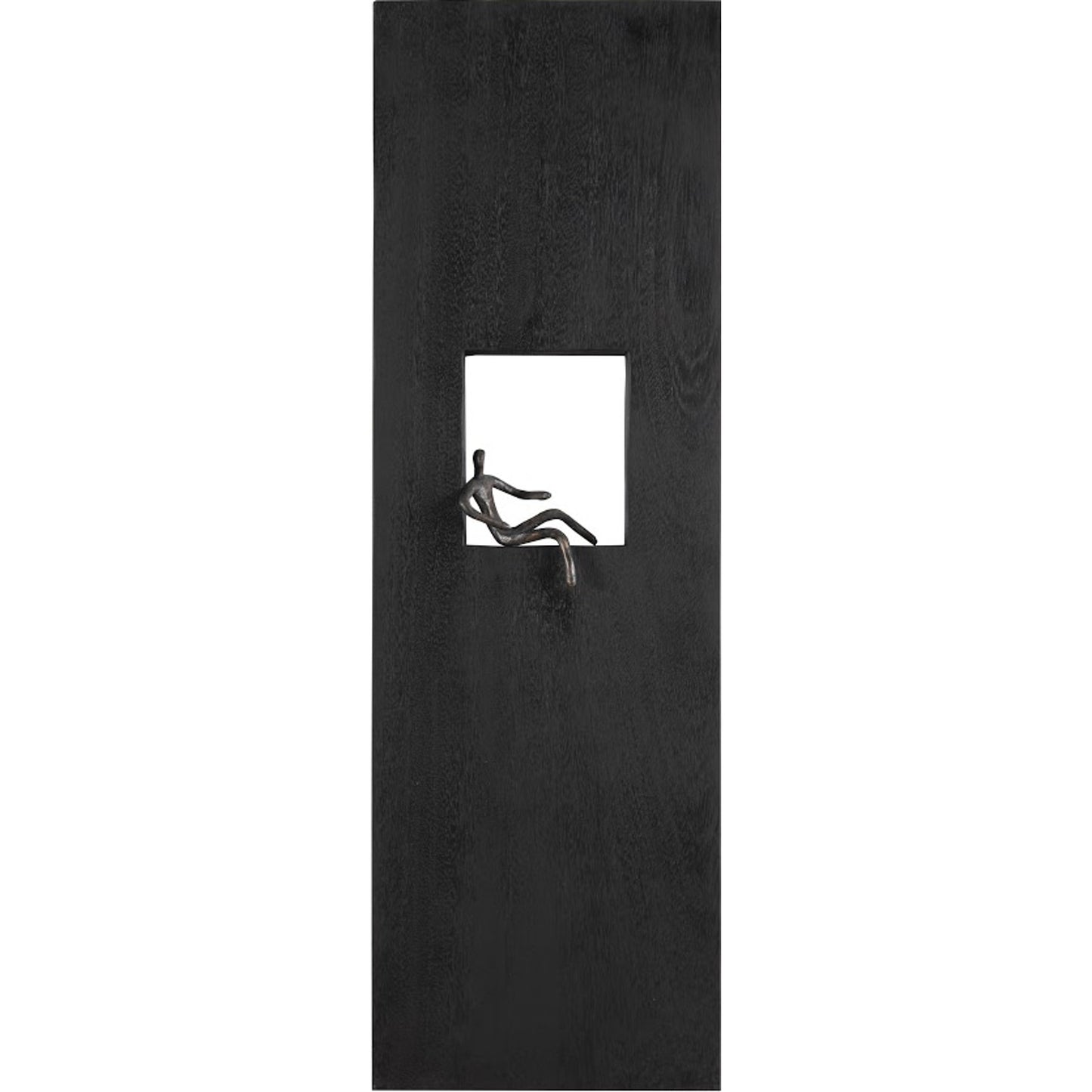 001 SR-939352 | Primary Silo | Atlas Lounging Figure Wall Decor by Phillips Collection in black. Made from wood, metal in a eclectic & global style.