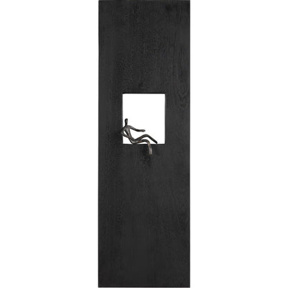 Atlas Lounging Figure Wall Decor by Phillips Collection in black. Made from wood, metal in a eclectic & global style.