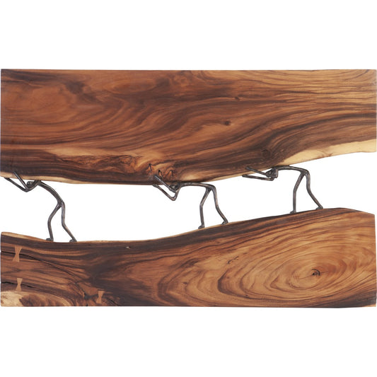 Atlas River Wall Panel by Phillips Collection in brown, black. Made from wood, chamcha in a eclectic & global style.