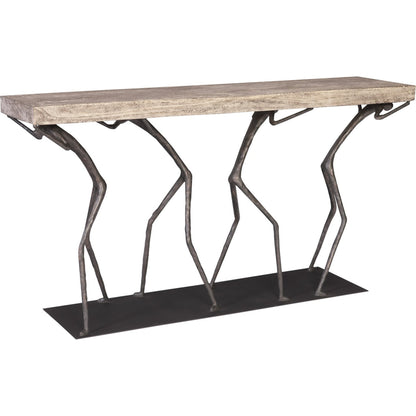 Atlas Console Table by Phillips Collection. Made from wood, chamcha in a eclectic & global style.