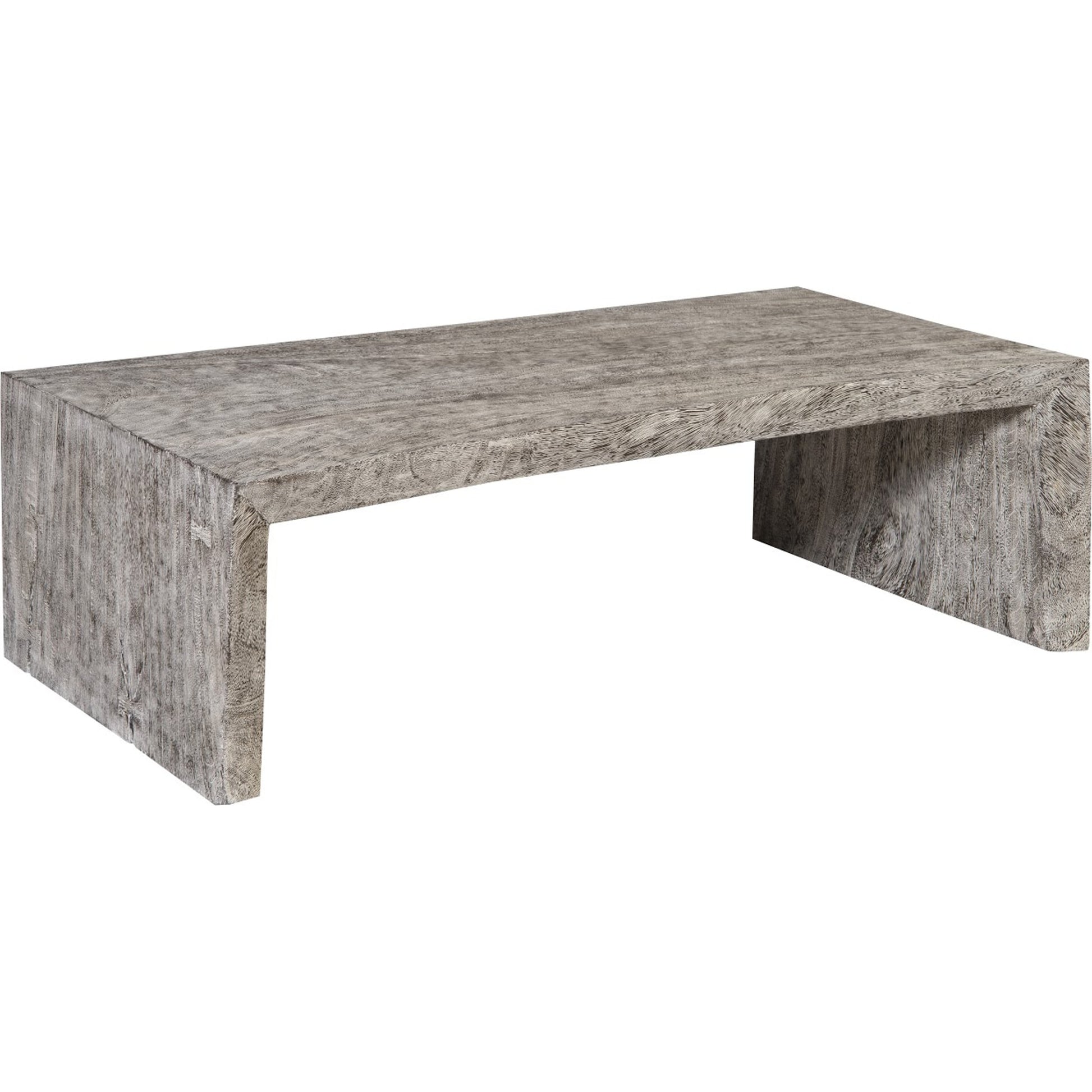 Waterfall Coffee Table by Phillips Collection in gray stone. Made from unique in a eclectic & global style.