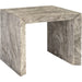 Waterfall Side Table by Phillips Collection in gray stone. Made from unique in a eclectic & global style.