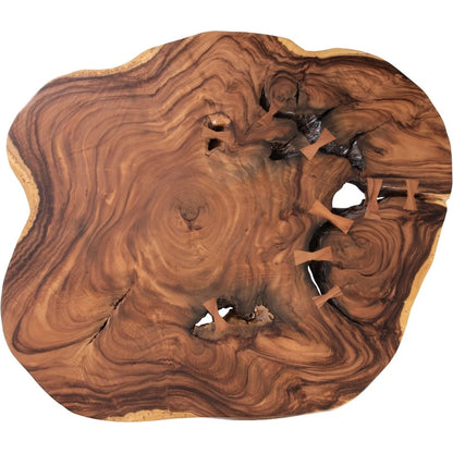 Floating XL Natural Coffee Table by Phillips Collection in brown. Made from wood, chamcha wood in a modern style.