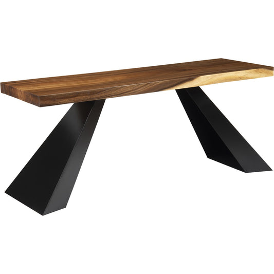 Chamcha Wood Console by Phillips Collection in brown. Made from wood, chamcha, iron in a eclectic & global style.