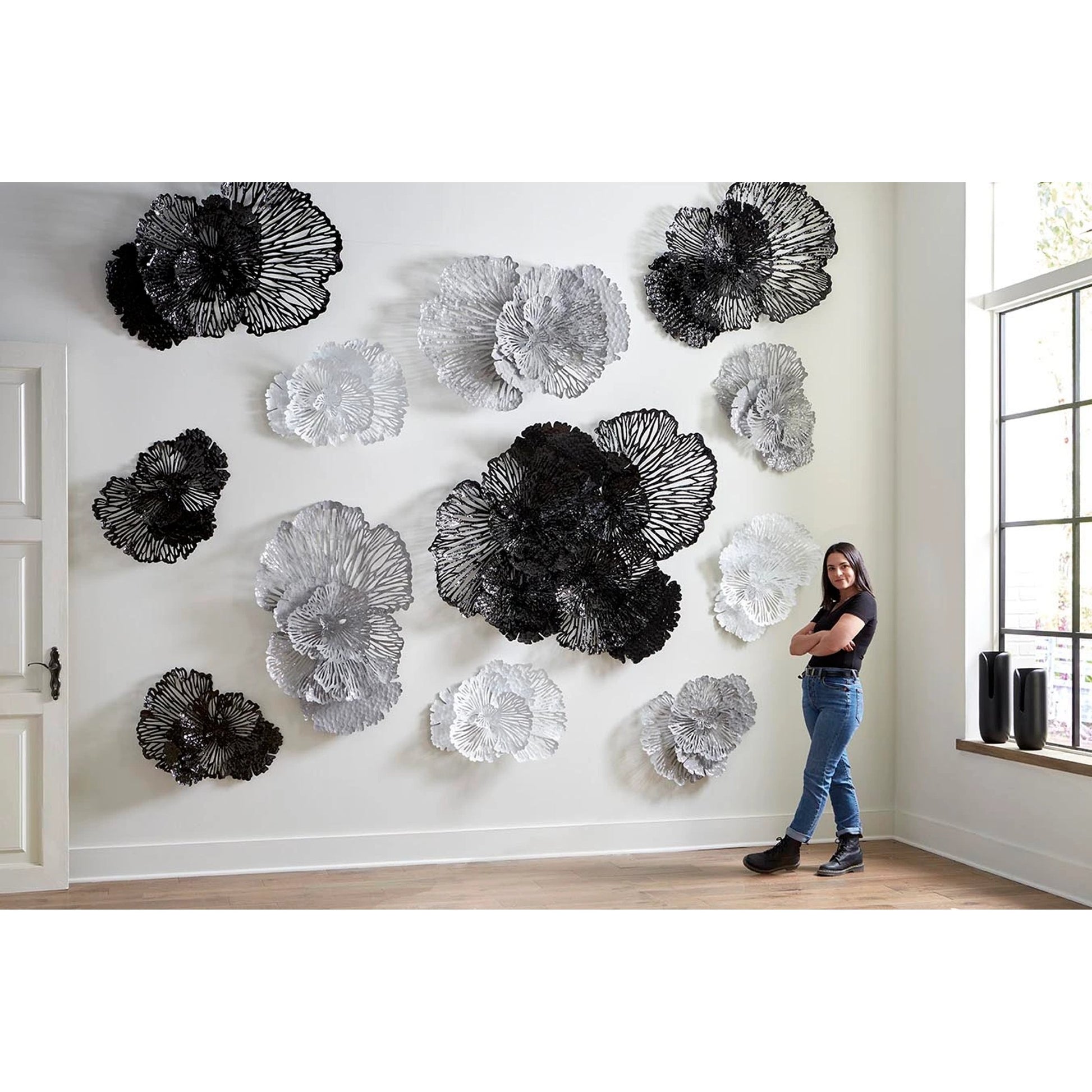 Flower Wall Art by Phillips Collection. Made from metal in a eclectic & global style.