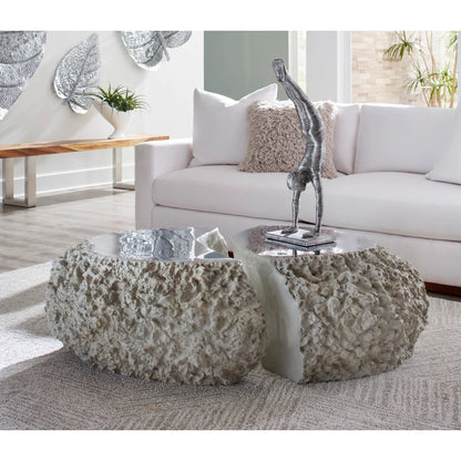 Birch Leaf Wall Art by Phillips Collection. Made from metal in a coastal style.