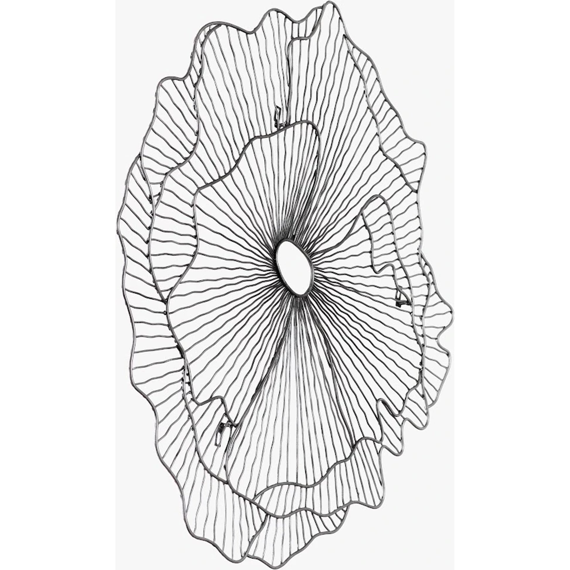 Poppy Flower Wall Art by Phillips Collection. Made from metal in a modern style.