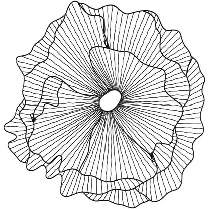 Poppy Flower Wall Art by Phillips Collection. Made from metal in a modern style.