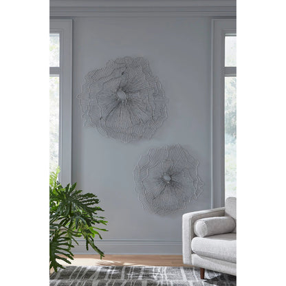Poppy Flower Wall Art by Phillips Collection. Made from metal in a modern style.