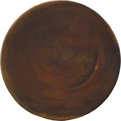 Totem Natural Stool by Phillips Collection in brown. Made from wood, chamcha wood in a modern style.