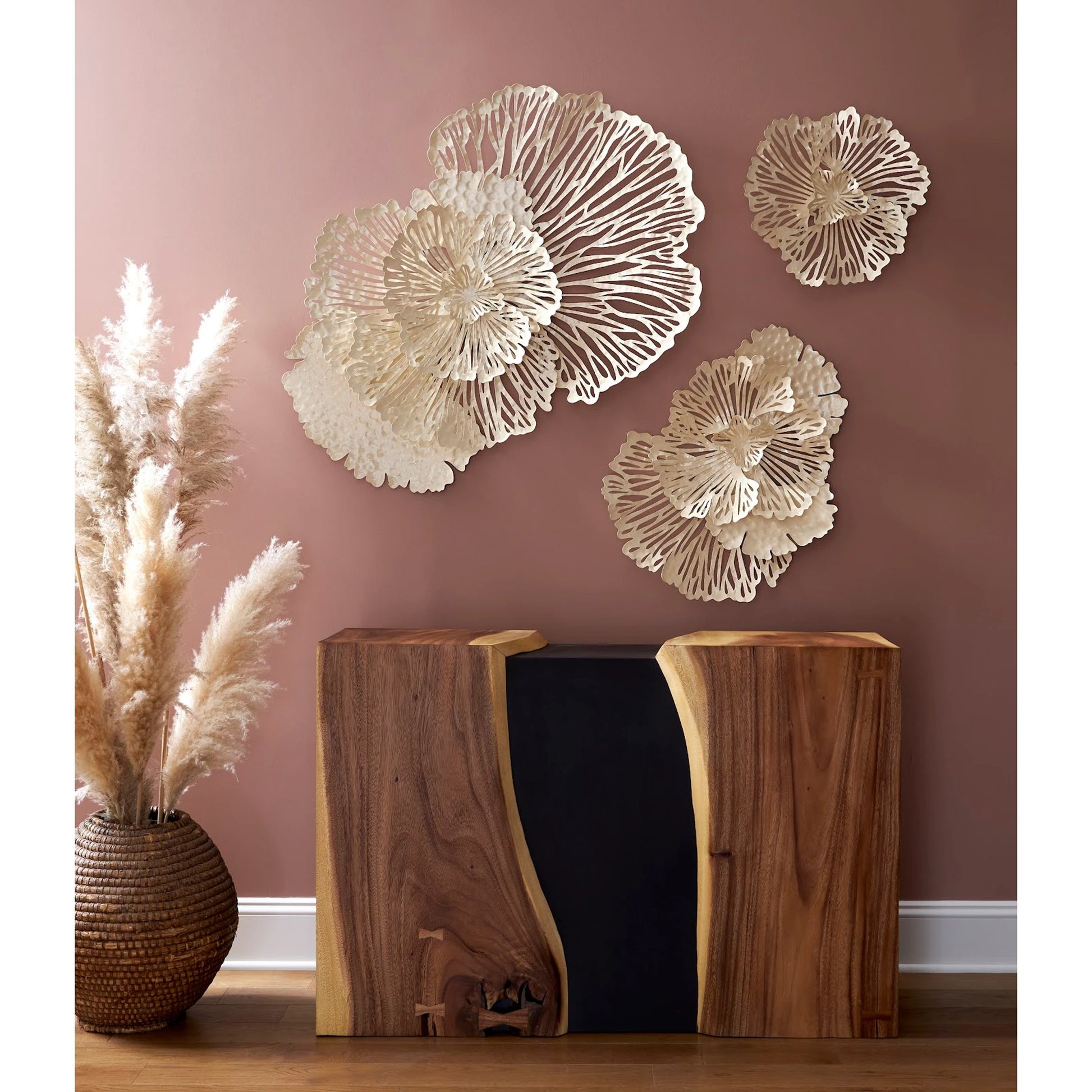Flower Wall Art by Phillips Collection. Made from metal in a eclectic & global style.