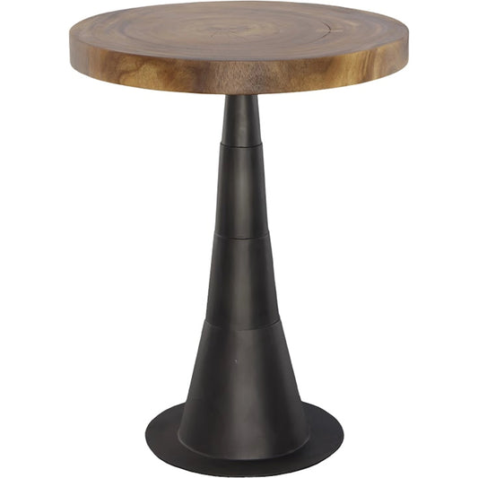 Chuleta Bar Table by Phillips Collection in black, brown. Made from wood, metal in a modern style.