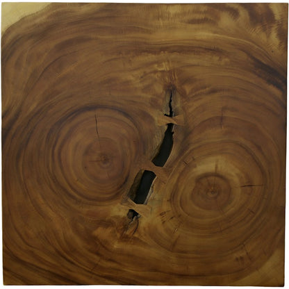 Overflow Coffee Table by Phillips Collection in black, brown. Made from acacia wood, iron in a modern style.