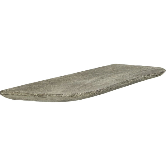 Floating Wall Shelf by Phillips Collection in gray and gray stone. Made from wood, chamcha wood in a modern style.