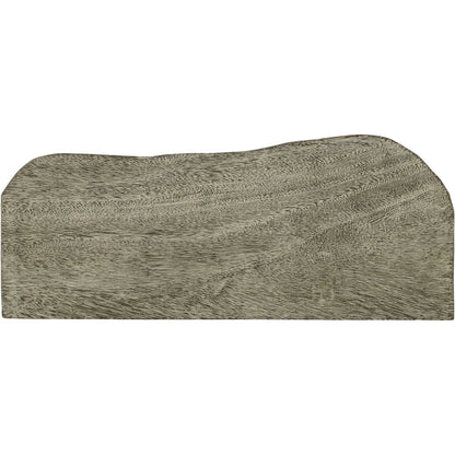 Floating Wall Shelf by Phillips Collection in gray and gray stone. Made from wood, chamcha wood in a modern style.