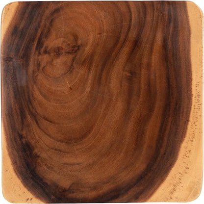 Double Twist Stool by Phillips Collection in brown and natural. Made from wood, chamcha wood in a modern style.