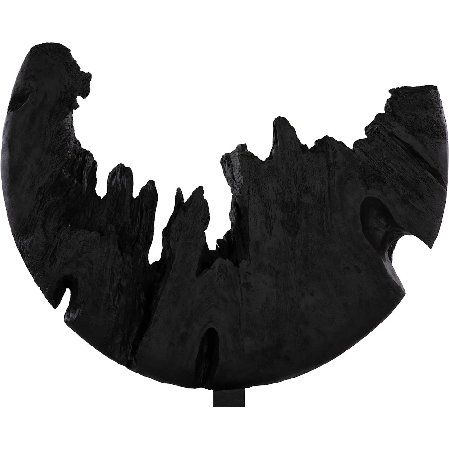 001 SI-2299652 | Closeup | Broken Moon Statue by Phillips Collection in black. Made from resin metal, steel in a modern style.
