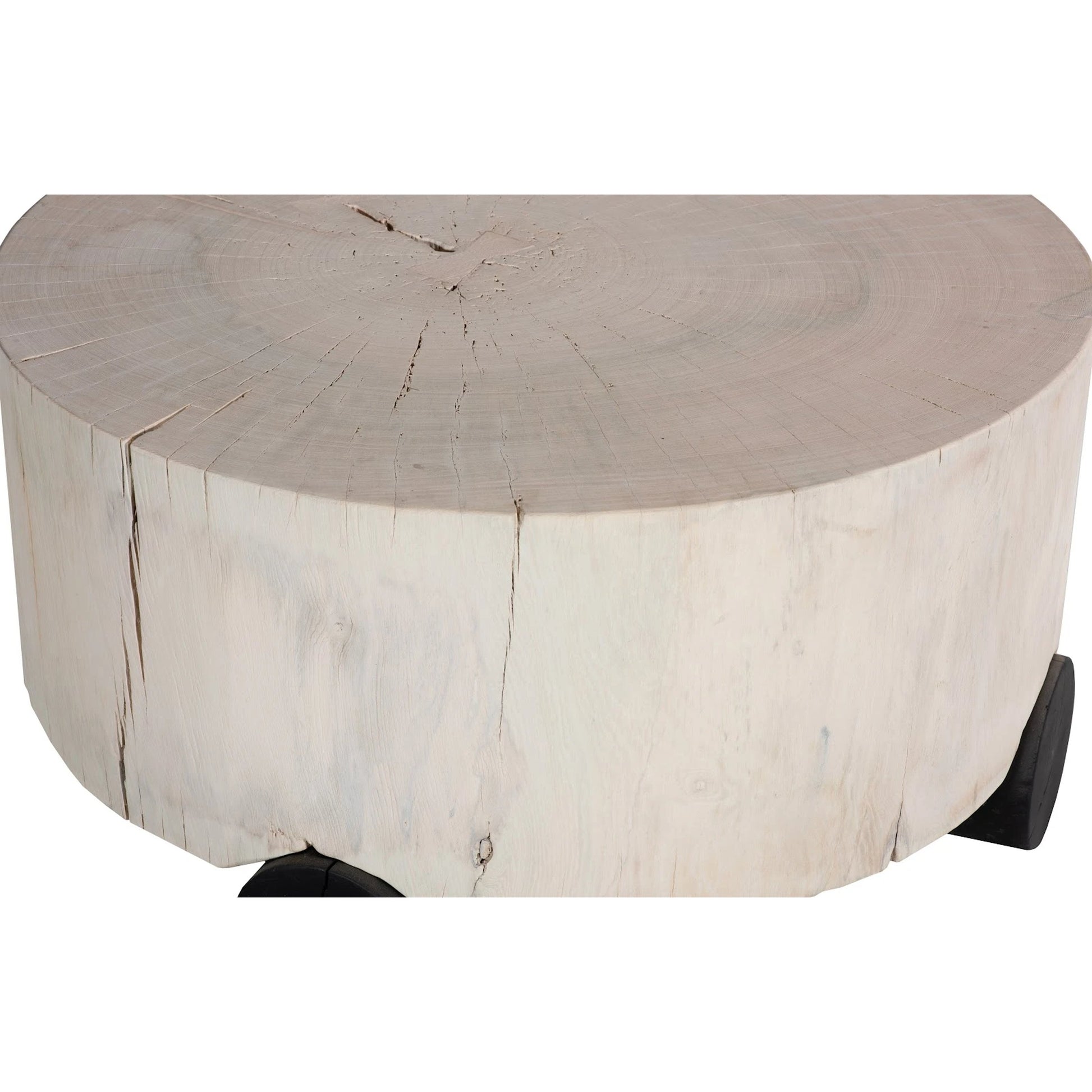 Core Coffee Table by Phillips Collection in natural bleached grain. Made from wood, teak in a modern style.