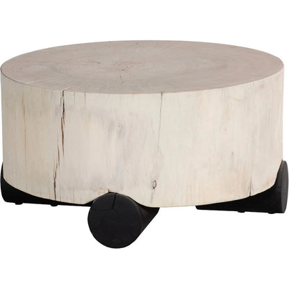 Core Coffee Table by Phillips Collection in natural bleached grain. Made from wood, teak in a modern style.