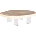 Floating Coffee Table with Acrylic Legs by Phillips Collection. Made from wood, chamcha wood acrylic in a modern style.