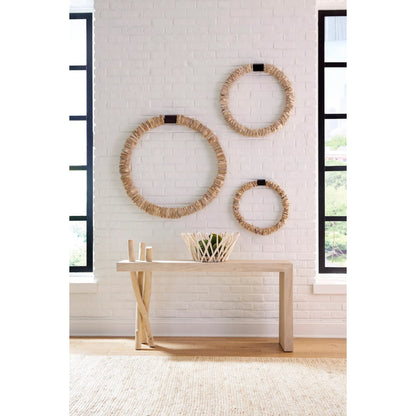 Branch Waterfall Console Table by Phillips Collection in off white and bleached. Made from wood, chamcha wood in a modern style.