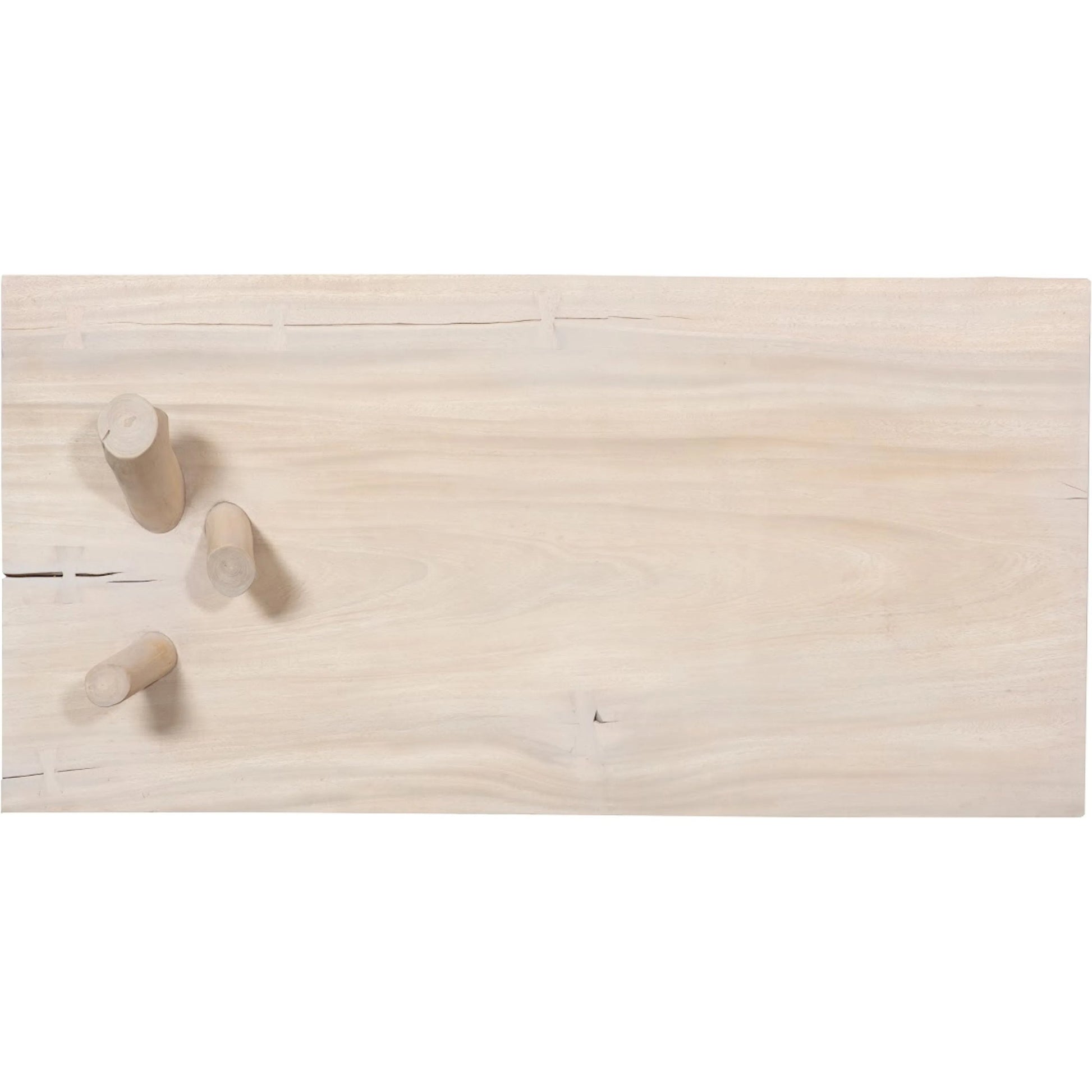 Branch Waterfall Coffee Table by Phillips Collection in off white and bleached. Made from wood, chamcha wood in a modern style.