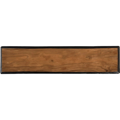 Layered Console Table by Phillips Collection in black, brown. Made from wood, chamcha wood in a eclectic & global style.