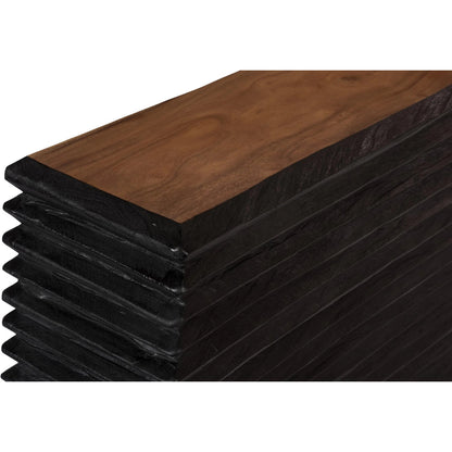 Layered Console Table by Phillips Collection in black, brown. Made from wood, chamcha wood in a eclectic & global style.