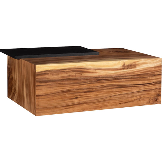 Plateau Coffee Table by Phillips Collection in black, brown and natural. Made from wood, chamcha wood, metal, iron in a unique style.