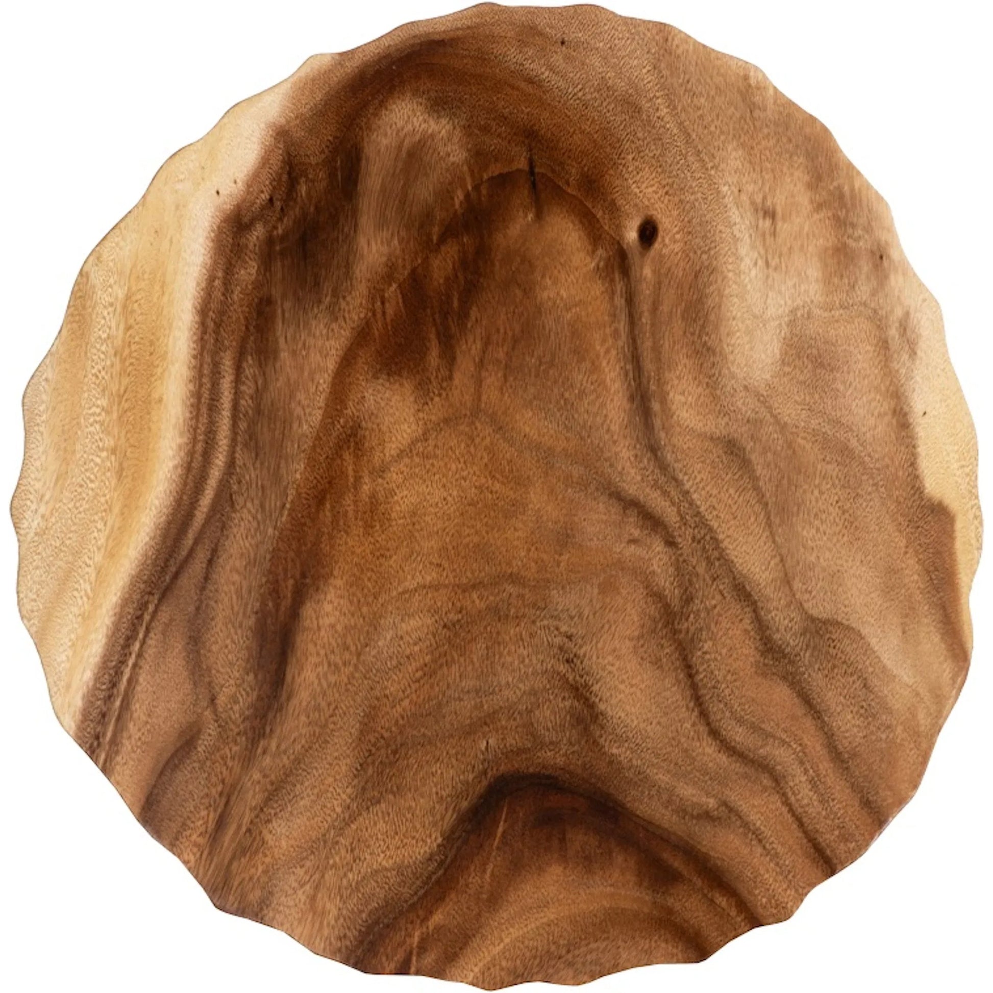 Indent Side Table by Phillips Collection in brown and natural. Made from wood, chamcha wood in a cottage & farmhouse style.