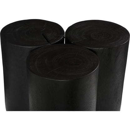 Triflora Side Table by Phillips Collection. Made from wood, chamcha wood in a transitional style.