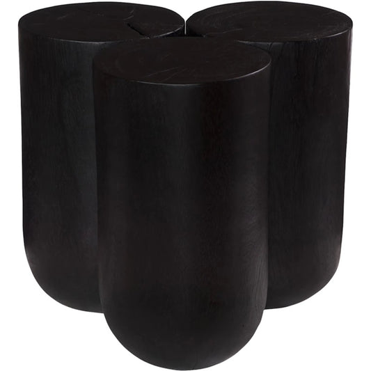 Triflora Side Table by Phillips Collection. Made from wood, chamcha wood in a transitional style.