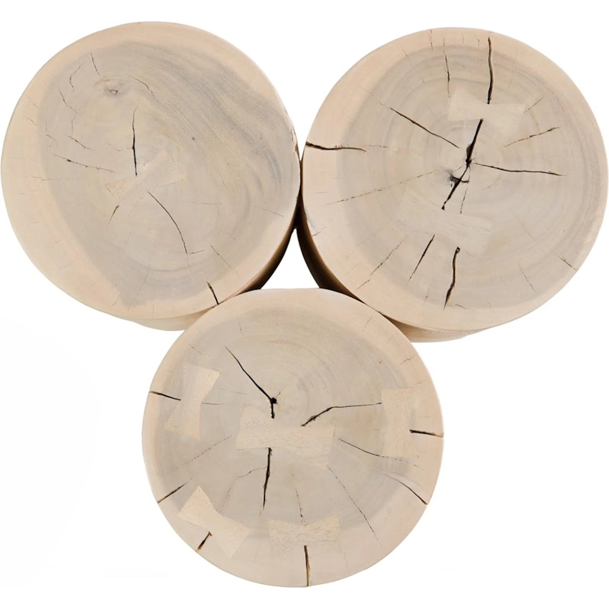 Triflora Side Table by Phillips Collection. Made from wood, chamcha wood in a transitional style.