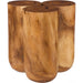 Triflora Side Table by Phillips Collection. Made from wood, chamcha wood in a transitional style.