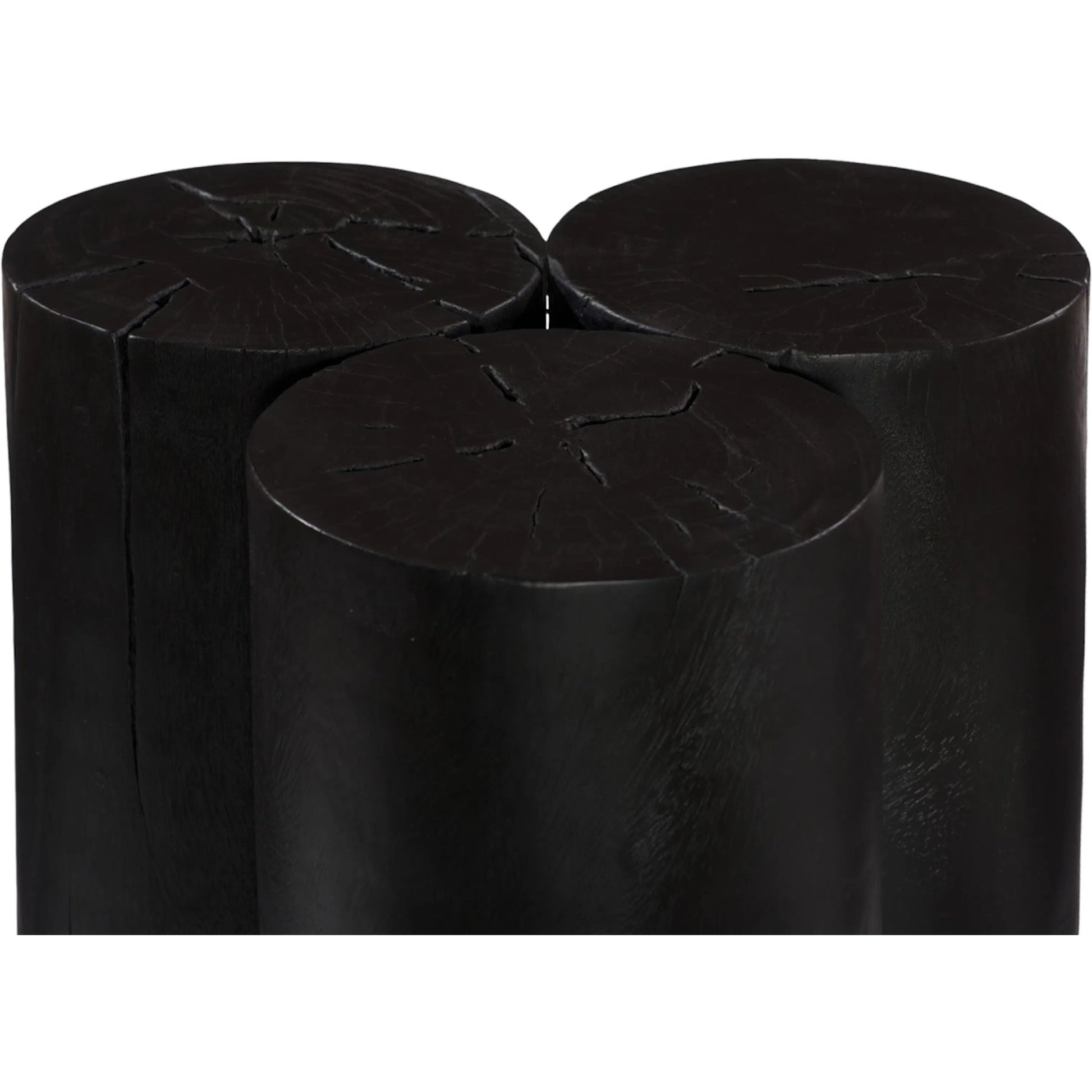 Triflora Side Table by Phillips Collection. Made from wood, chamcha wood in a transitional style.